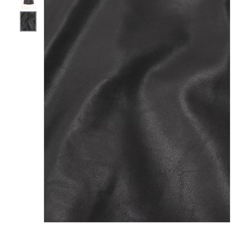 Abercrombie & Fitch Black Faux Leather Skort L - Picture 2 of 9